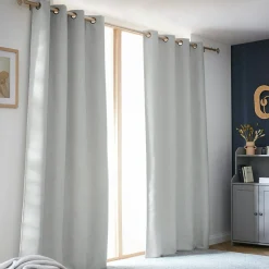 EMINZA Rideau obscurcissant thermique (140 x 280 cm) Alba Gris Discount