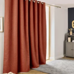 EMINZA Rideau obscurcissant thermique (280 x 240 cm) Alba Terracotta Clearance