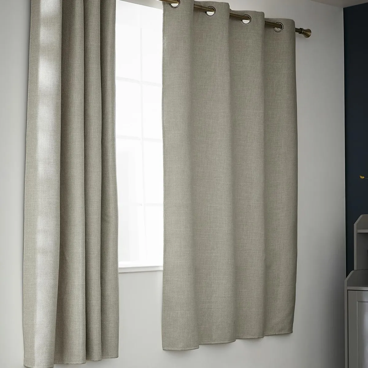 EMINZA Rideau obscurcissant thermique (140 x 180 cm) Alba Taupe Outlet