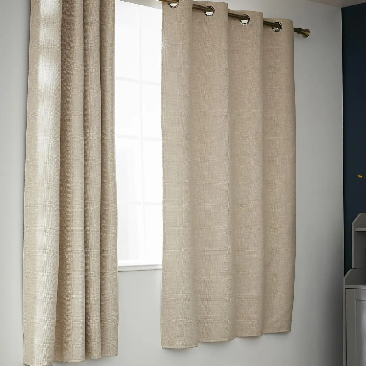 EMINZA Rideau obscurcissant thermique (140 x 180 cm) Alba grège Beige Discount