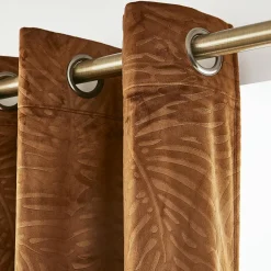 EMINZA Rideau obscurcissant velours (140 x 180 cm) Fern Camel Sale