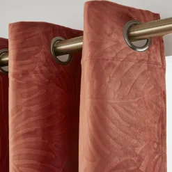 EMINZA Rideau obscurcissant velours (140 x 240 cm) Fern Terracotta Online