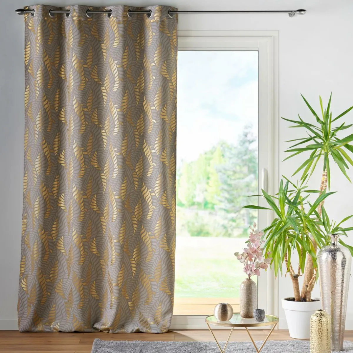douceur d'intu017drieur Rideau occultant (140 x 260 cm) Lyra Taupe Hot