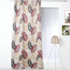 ENJOY HOME Rideau occultant (140 x 240 cm) Vegetal Terre cuite Terracotta Best