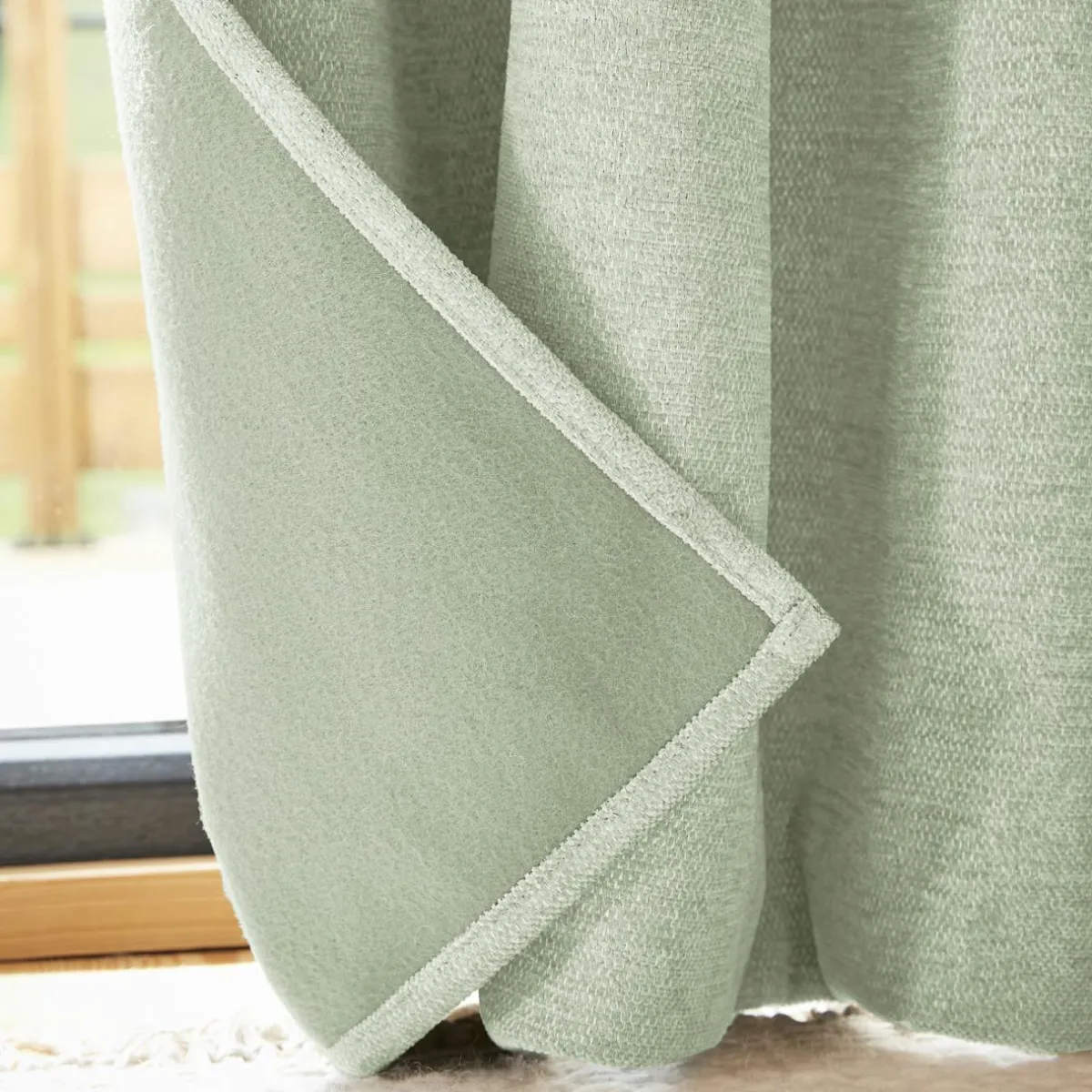 EMINZA Rideau occultant isolant Total Blackout (140 x 180 cm) Magnus Vert Eucalyptus Best