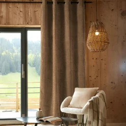 EMINZA Rideau occultant isolant Total Blackout (140 x 240 cm) Magnus Camel New
