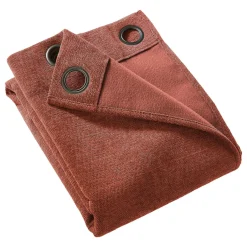 EMINZA Rideau occultant isolant Total Blackout (140 x 180 cm) Magnus Terracotta New