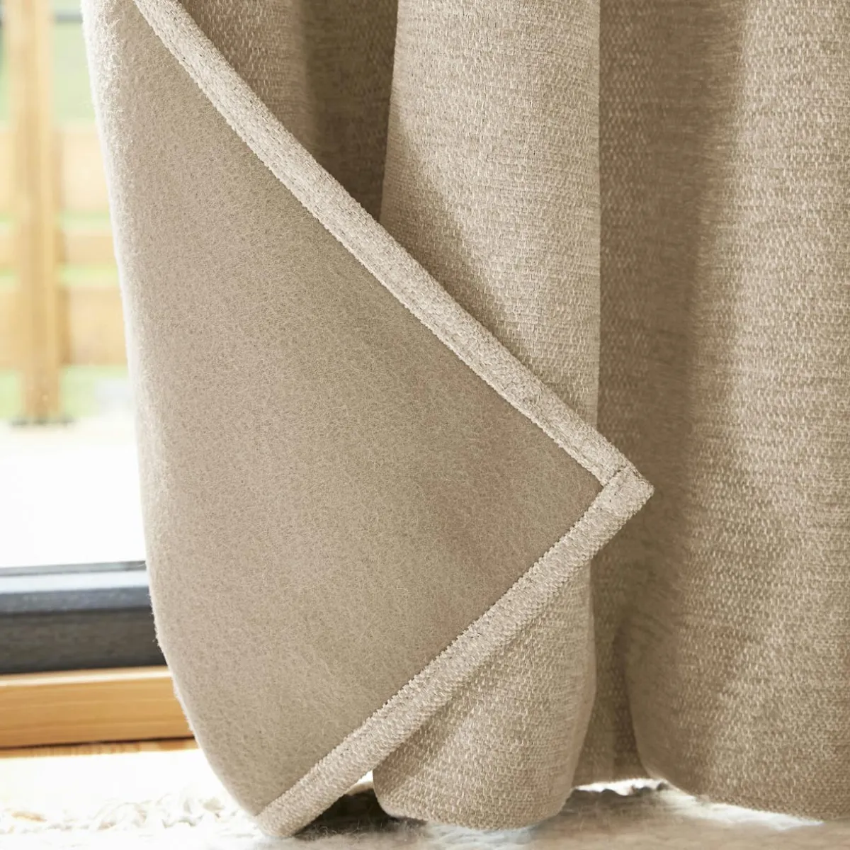 EMINZA Rideau occultant isolant Total Blackout (140 x 180 cm) Magnus Ecru Discount