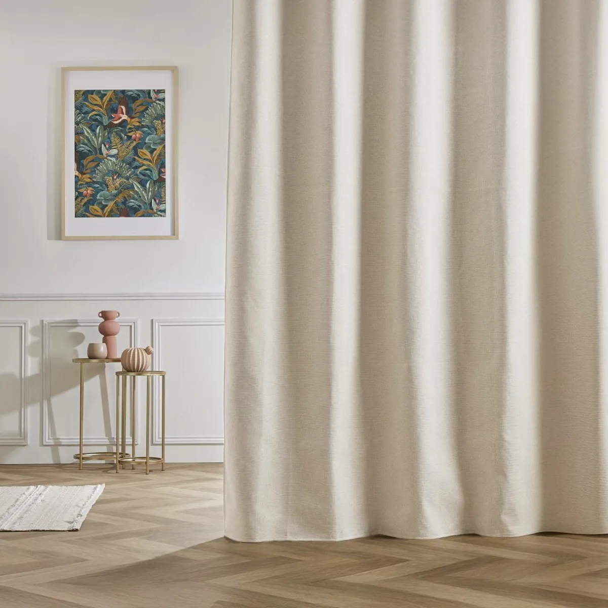 EMINZA Rideau occultant Total Blackout (180 x 260 cm) Ombra sable Beige Clearance