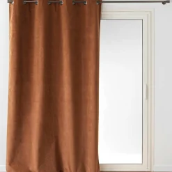 douceur d'intu017drieur Rideau occultant velours (140 x 260 cm) Olympe Camel Outlet
