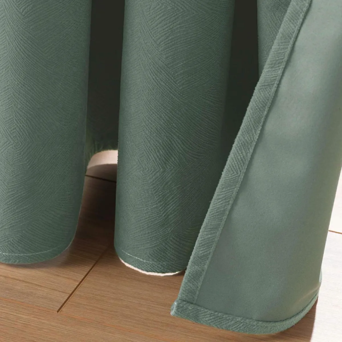 douceur d'intu017drieur Rideau occultant velours (140 x 260 cm) Olympe Vert kaki