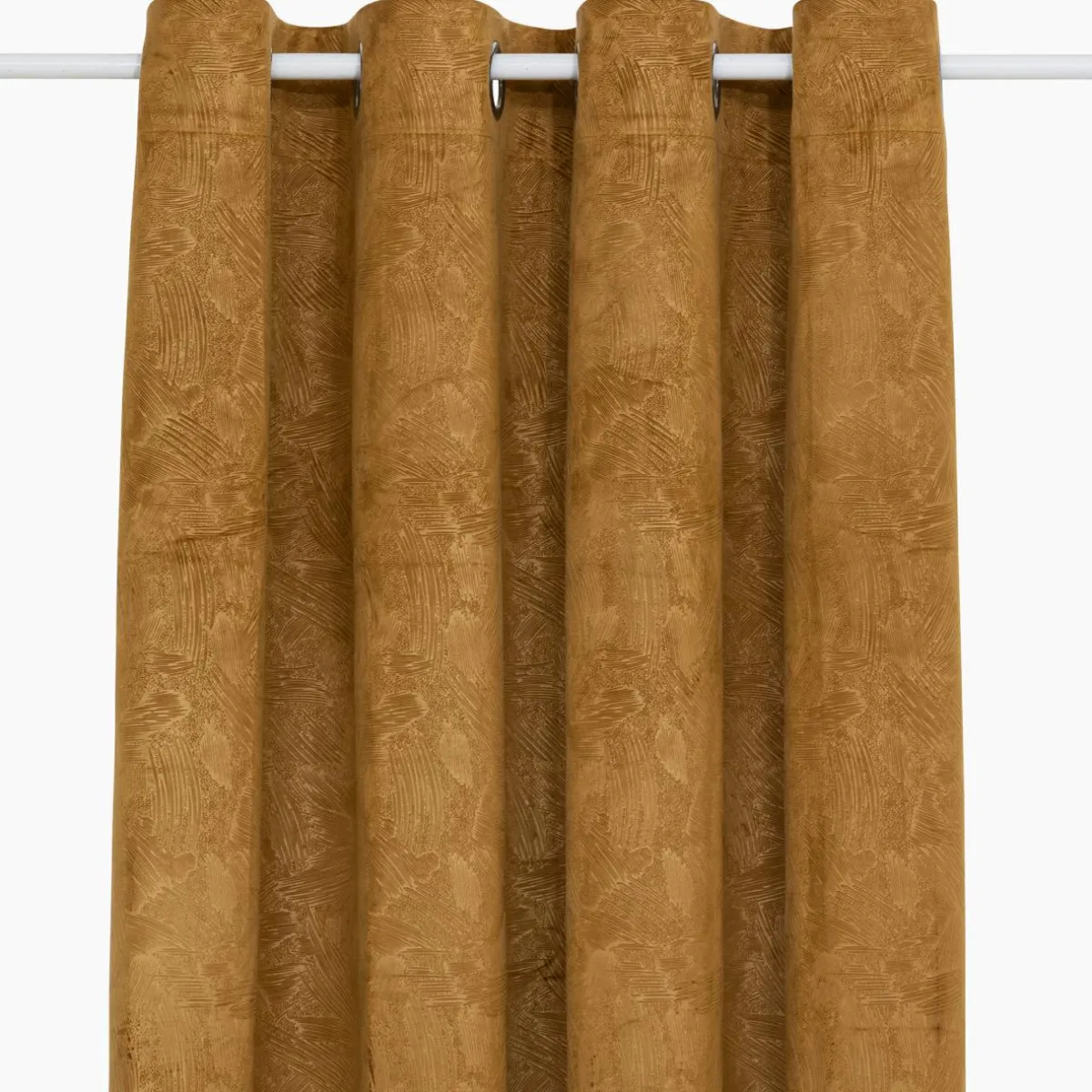 Atmosphera, cru017dateur d'intu017drieur Rideau occultant velours (135 x 260 cm) Fuji Marron Cannelle New