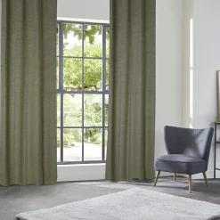 Atmosphera, cru017dateur d'intu017drieur Rideau occultant velours (135 x 260 cm) Yupi Vert kaki Best