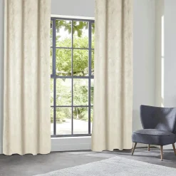 Atmosphera, cru017dateur d'intu017drieur Rideau occultant velours (135 x 260 cm) Fuji Ecru