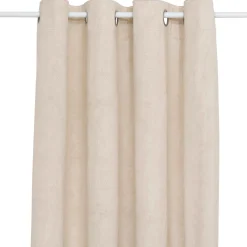 Atmosphera, cru017dateur d'intu017drieur Rideau occultant velours (135 x 260 cm) Fuji Ecru