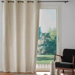 douceur d'intu017drieur Rideau occultant velours (140 x 260 cm) Olympe Ecru Best