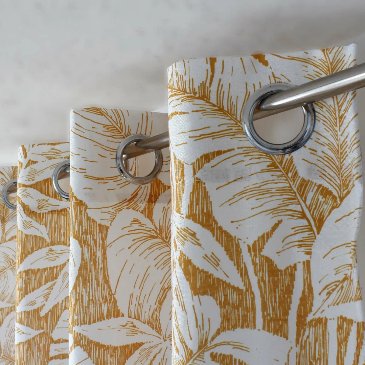 ENJOY HOME Rideau oeillets (135 x 240 cm) Bundi Jaune moutarde