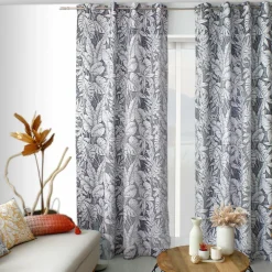 ENJOY HOME Rideau oeillets (135 x 240 cm) Bundi Gris foncé Sale