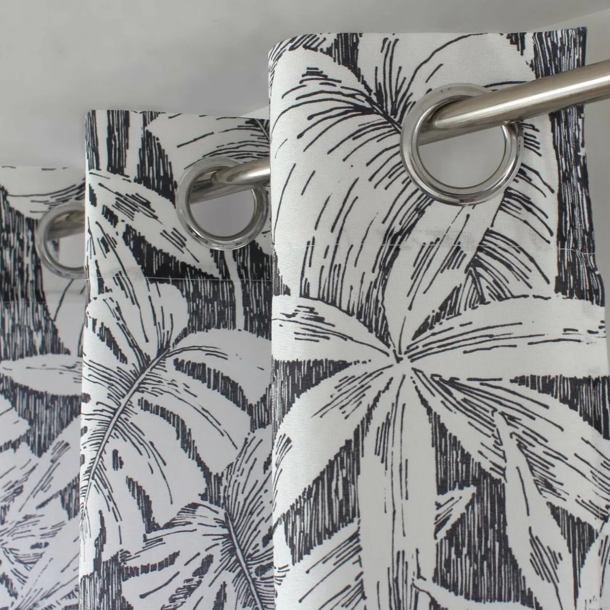 ENJOY HOME Rideau oeillets (135 x 240 cm) Bundi Gris foncé Sale