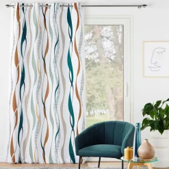 DOUCEUR D'INTERIEUR Rideau oeillets (140 x 260 cm) Lisana Multicolore Sale