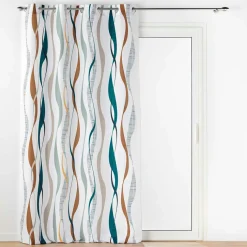 DOUCEUR D'INTERIEUR Rideau oeillets (140 x 260 cm) Lisana Multicolore Sale