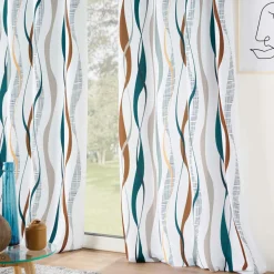 DOUCEUR D'INTERIEUR Rideau oeillets (140 x 280 cm) Lisana Multicolore Hot