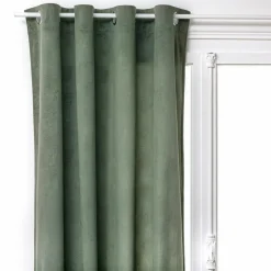 ATMOSPHERA Rideau oeillets (140 x 260 cm) Lilou Vert kaki Clearance
