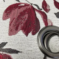 LINDER Rideau oeillets (135 x 250 cm) Magnolia Rouge Sale