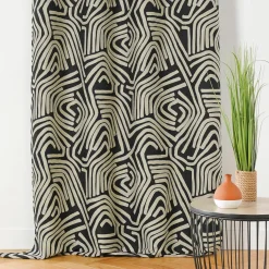 LINDER Rideau oeillets (140 x 260 cm) Nairobi Noir Clearance