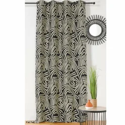 LINDER Rideau oeillets (140 x 260 cm) Nairobi Noir Clearance