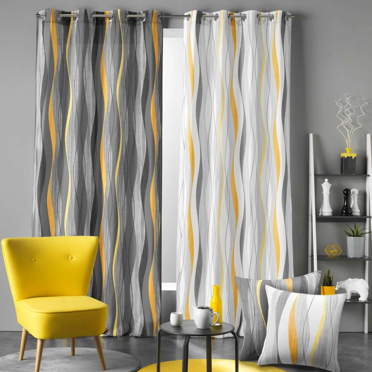 DOUCEUR D'INTERIEUR Rideau oeillets (140 x 260 cm) Ondulys Blanc Best