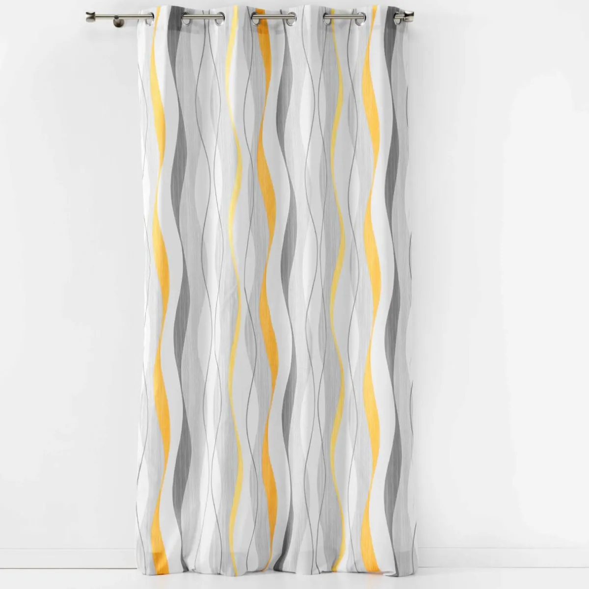 DOUCEUR D'INTERIEUR Rideau oeillets (140 x 260 cm) Ondulys Blanc Best