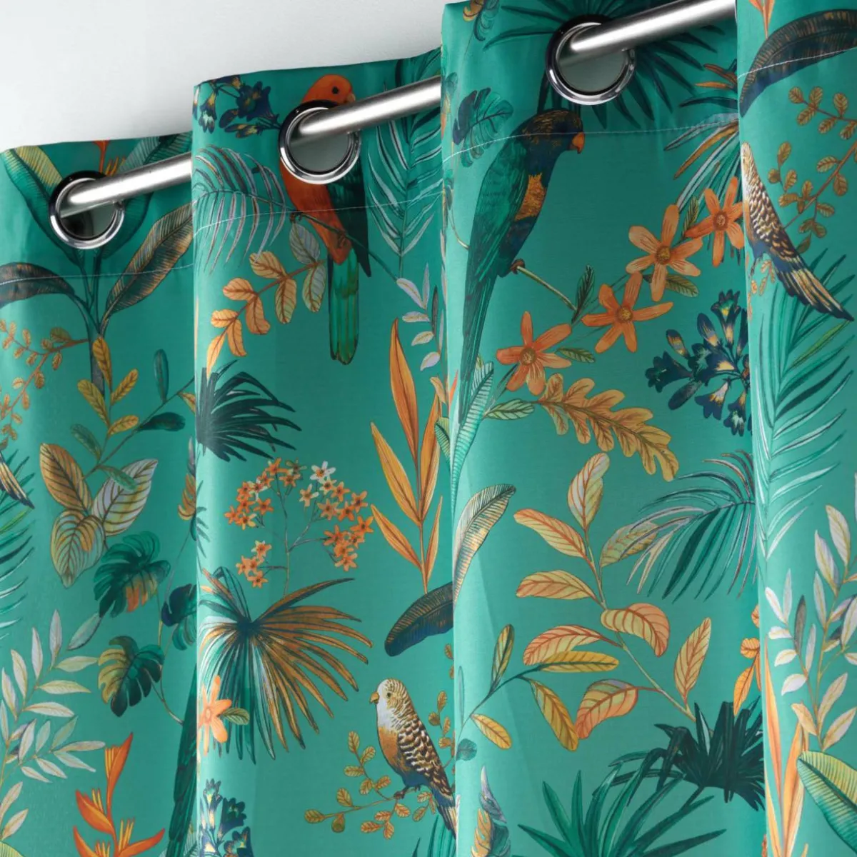 DOUCEUR D'INTERIEUR Rideau oeillets (140 x 260 cm) Panis Bleu