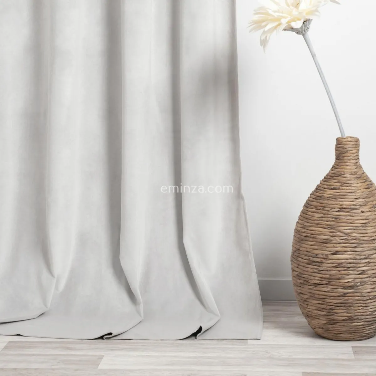 ATMOSPHERA Rideau oeillets (140 X 260 cm) Velours Ivoire Hot