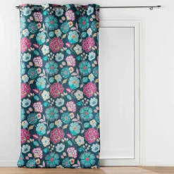 DOUCEUR D'INTERIEUR Rideau oeillets (140 x 260 cm) Winteria Bleu canard Outlet