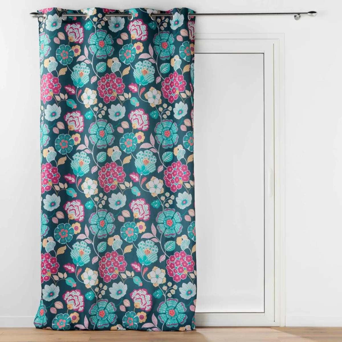 DOUCEUR D'INTERIEUR Rideau oeillets (140 x 260 cm) Winteria Bleu canard Outlet