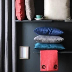 LOVELY CASA Rideau oeillets (140 x H260 cm) Béa Bleu canard Sale
