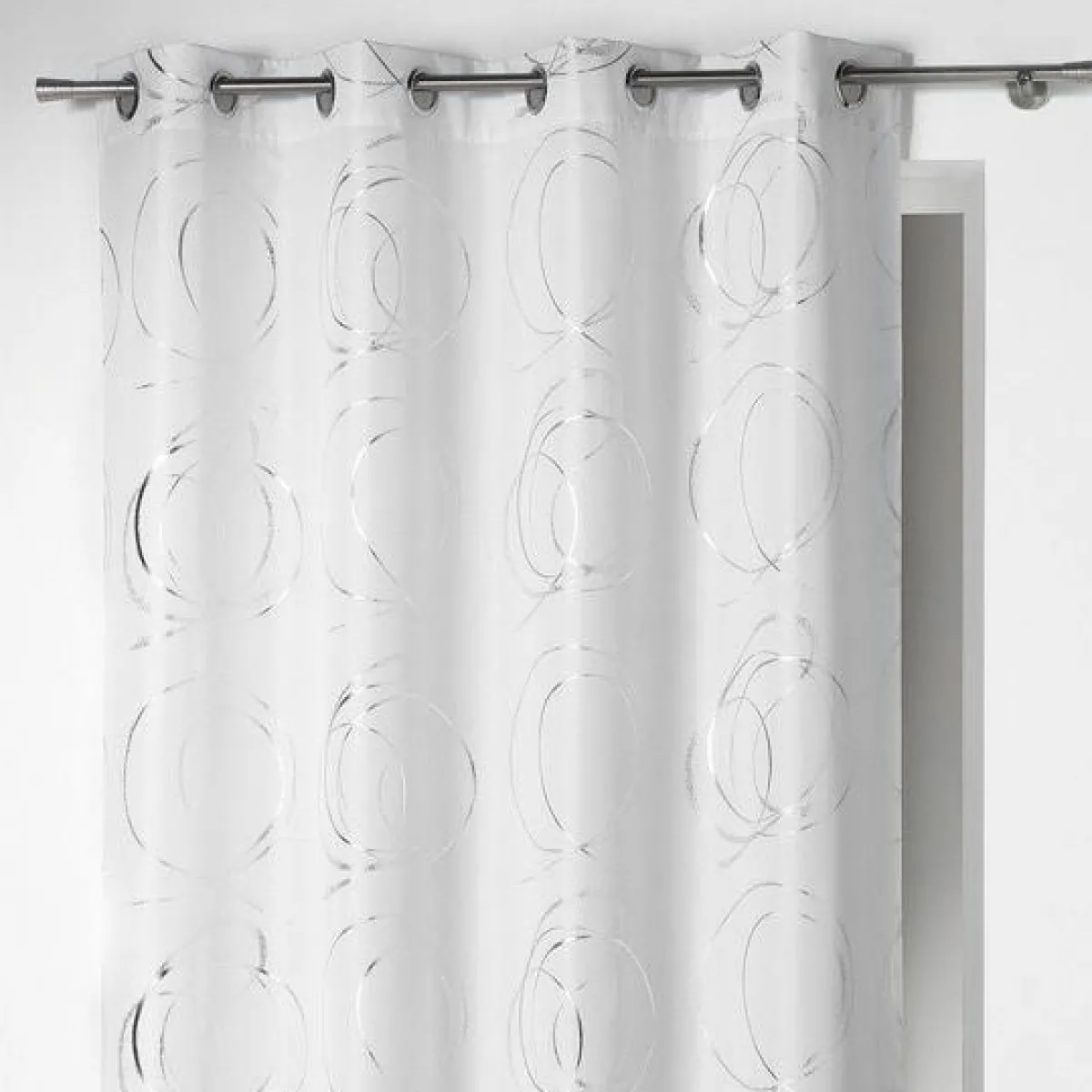 DOUCEUR D'INTERIEUR Rideau oeillets (140 x H260 cm) Bully Blanc Clearance