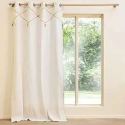 douceur d'intu017drieur Rideau polycoton (140 x 240 cm) Lacia Beige Discount