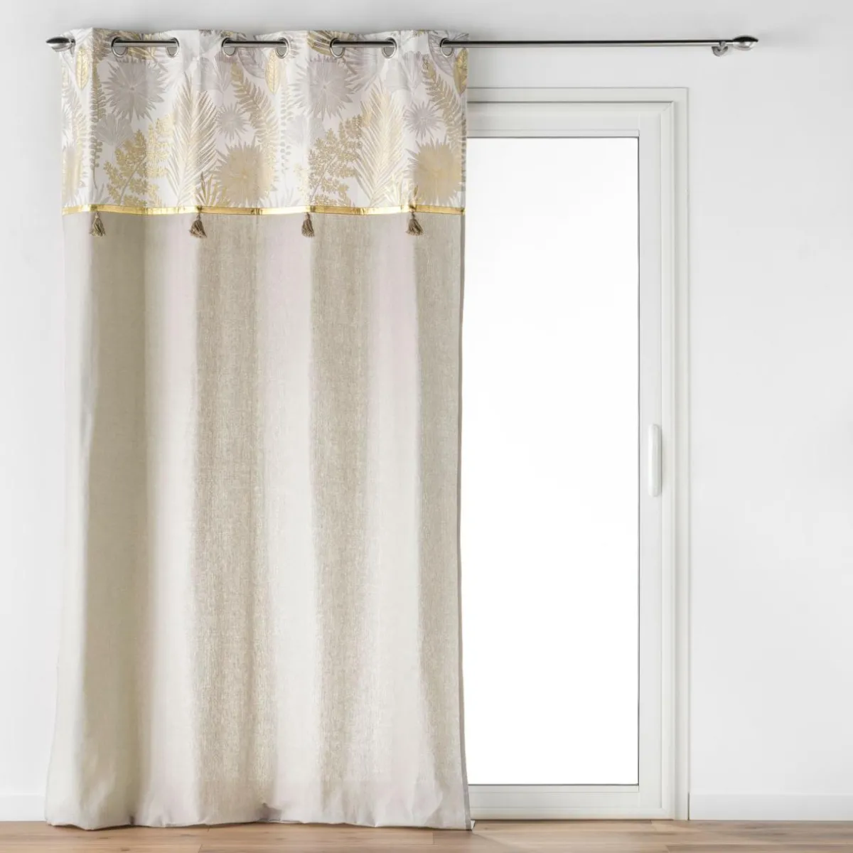 douceur d'intu017drieur Rideau polycoton (140 x 240 cm) Melisse Beige Clearance