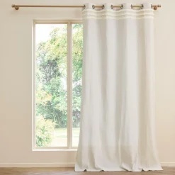 douceur d'intu017drieur Rideau polycoton (140 x 240 cm) Vertis Beige Outlet
