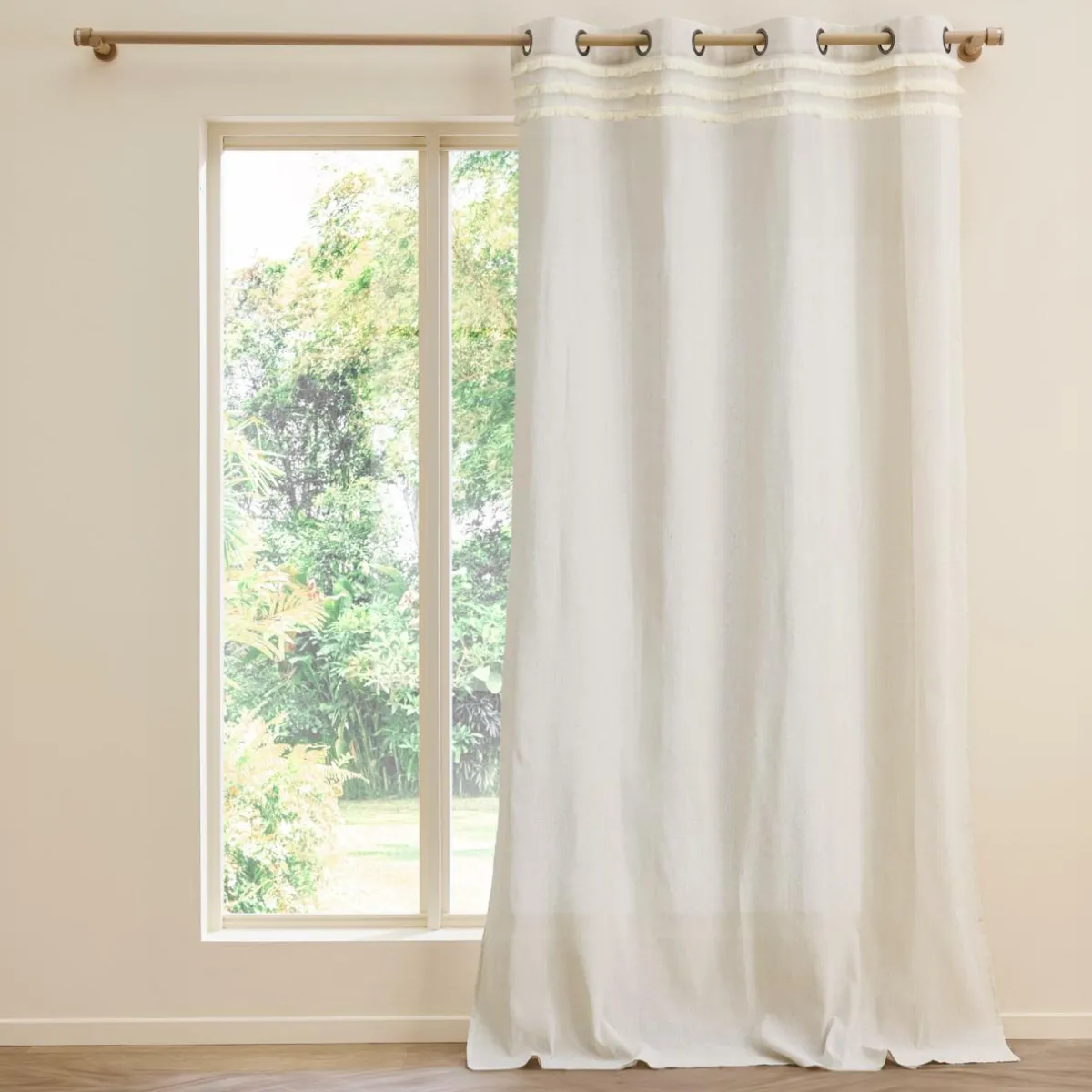 douceur d'intu017drieur Rideau polycoton (140 x 240 cm) Vertis Beige Outlet