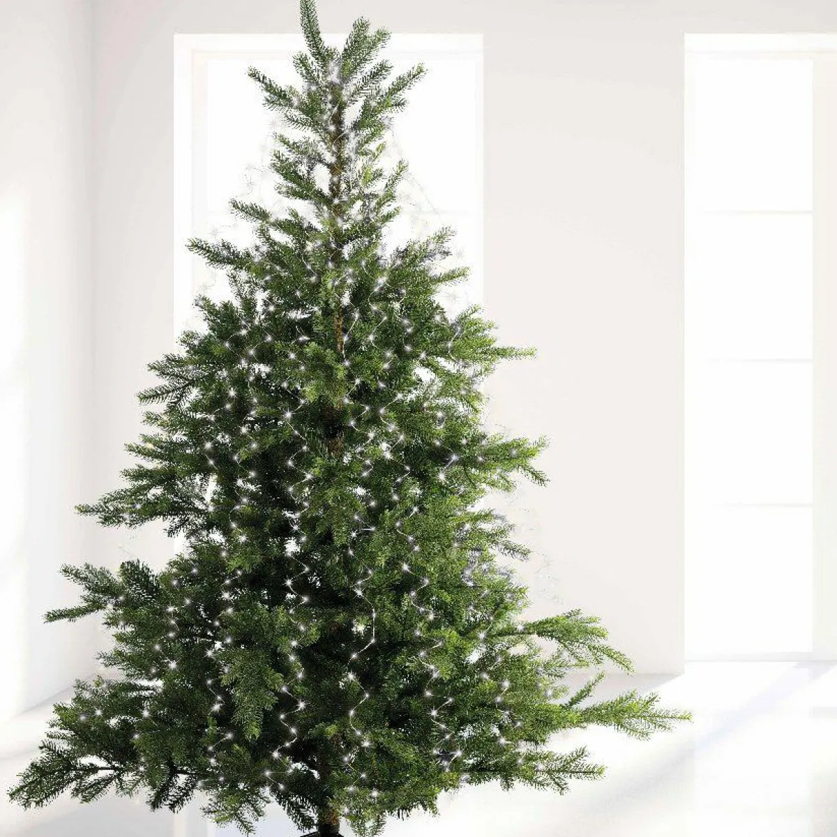 KAEMINGK Rideau pour sapin H1,80 m 408 Micro LED Flashing light Blanc froid Sale