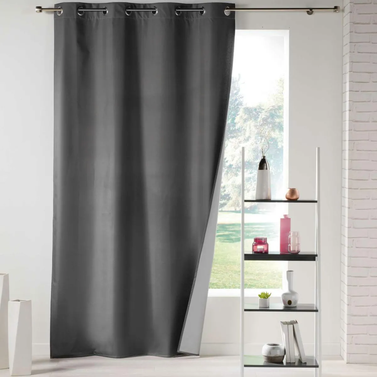 DOUCEUR D'INTERIEUR Rideau thermique (140 x 260 cm) Icemount Gris anthracite Gris foncé Best