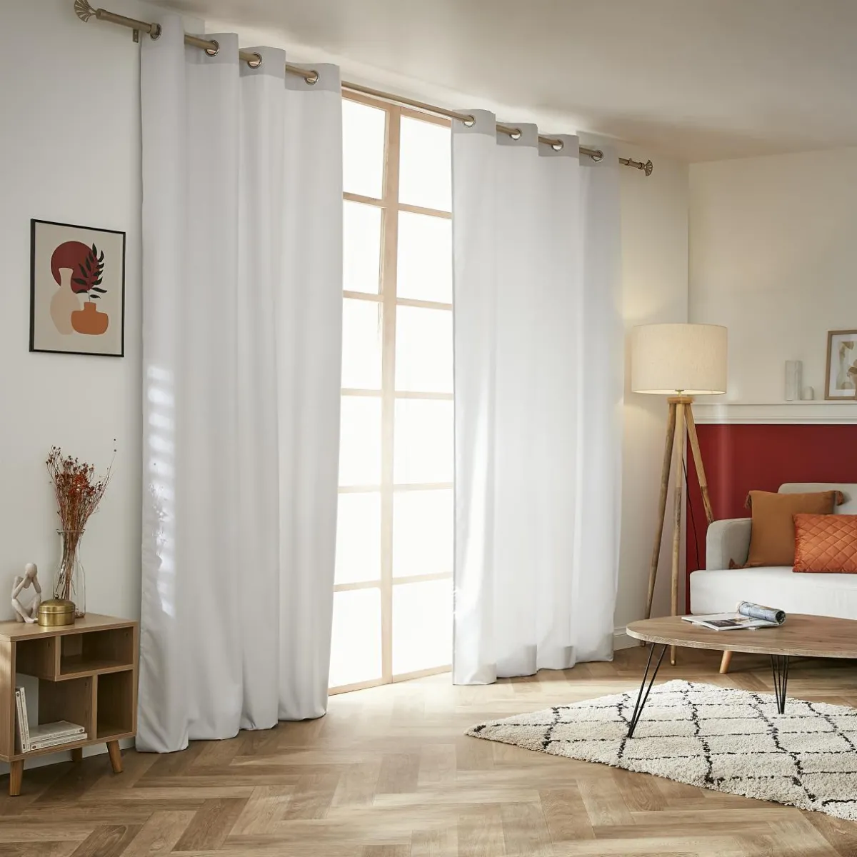 EMINZA Rideau thermique (140 x 280 cm) Summit Blanc Outlet