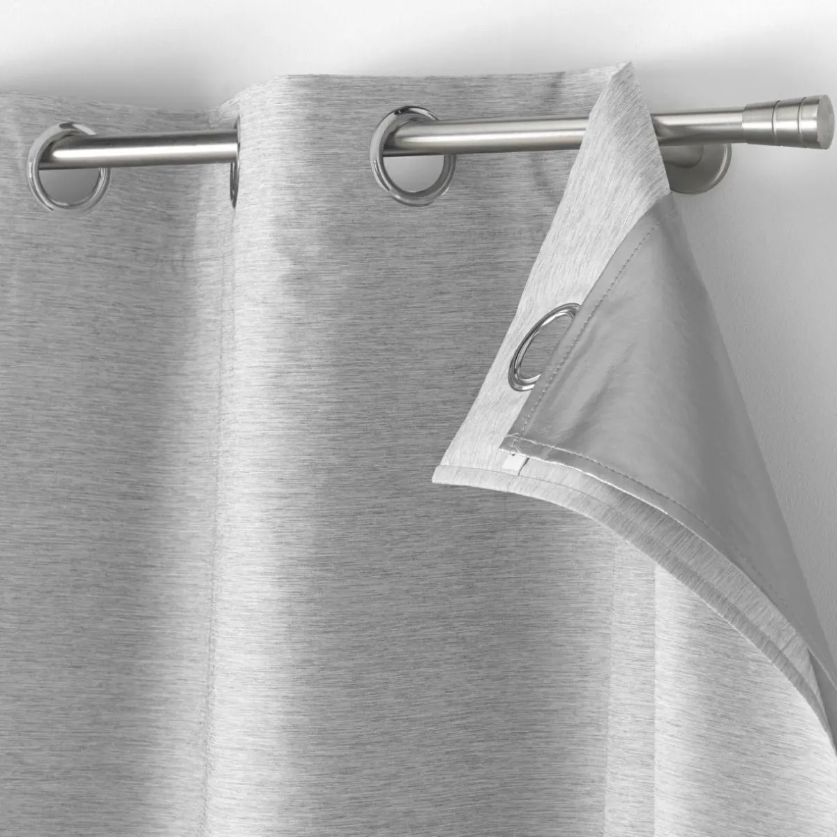 DOUCEUR D'INTERIEUR Rideau thermique doublure amovible (140 x 260 cm) Coverline Gris clair Hot