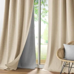 DOUCEUR D'INTERIEUR Rideau thermique doublure amovible (140 x 260 cm) Coverline Beige