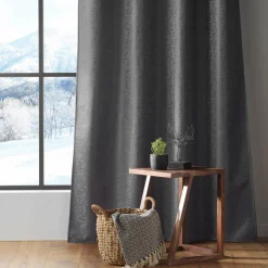DOUCEUR D'INTERIEUR Rideau thermique isolant (140 x 260 cm) Polarine Gris Anthracite Outlet