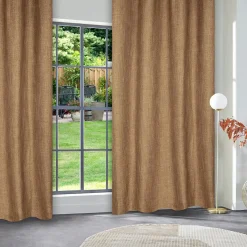 Atmosphera, cru017dateur d'intu017drieur Rideau tissé (140 x 260 cm) Clem Cannelle Hot