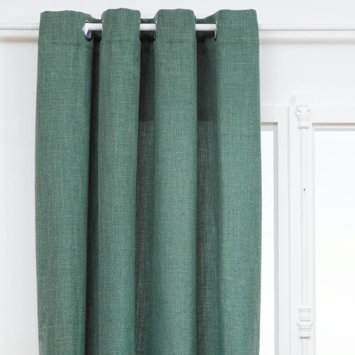 Atmosphera, cru017dateur d'intu017drieur Rideau tissé (140 x 260 cm) Clem Vert tilleul Clearance